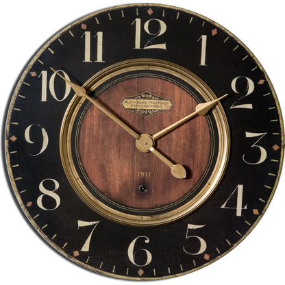 Alexandre Martinot Clock by Uttermost. Made from mdf, brass in a traditional style.