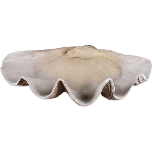 Clam Shell Bowl by Uttermost. Made from polyresin in a coastal style.