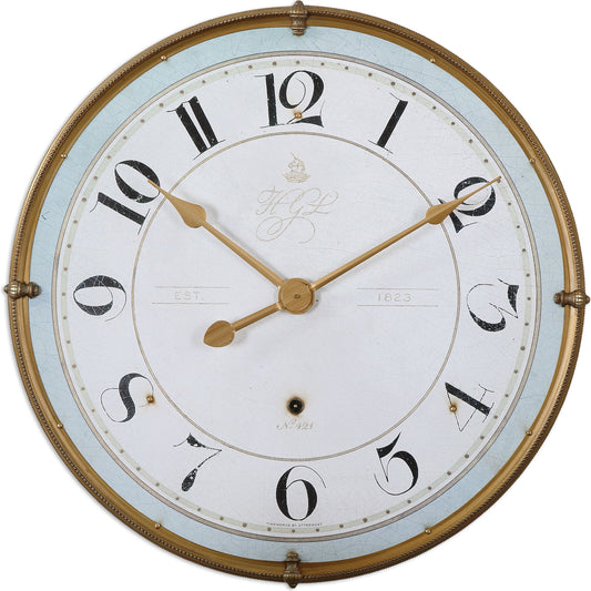 Torriana Wall Clock by Uttermost. Made from mdf, metal in a traditional style.