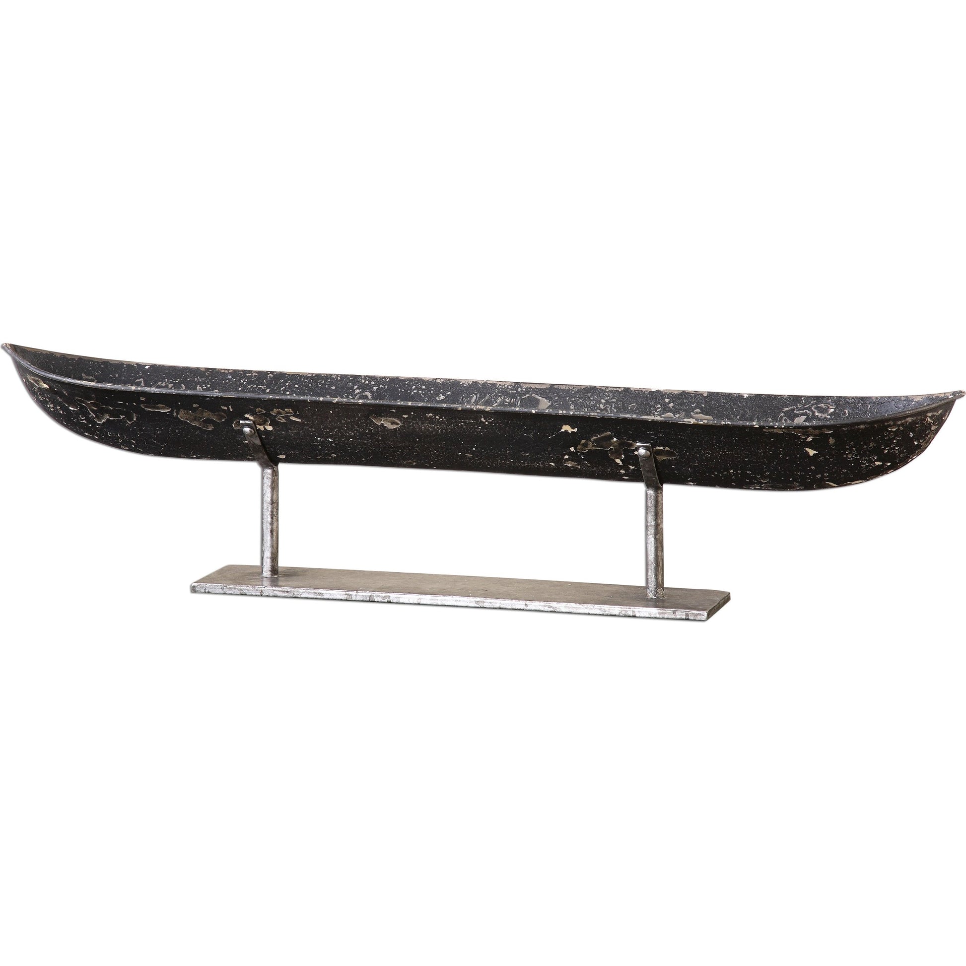 River Boat Sculpture by Uttermost. Made from metal in a coastal style.