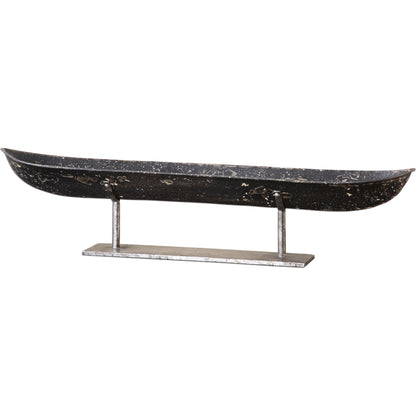 River Boat Sculpture by Uttermost. Made from metal in a coastal style.