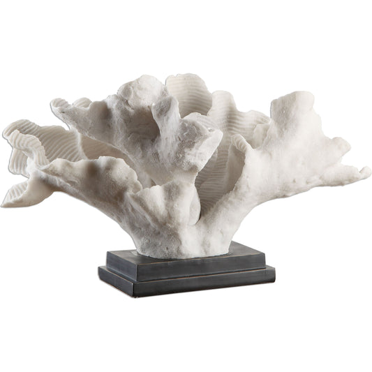 Blade Coral Statue by Uttermost. Made from polyresin in a coastal style.