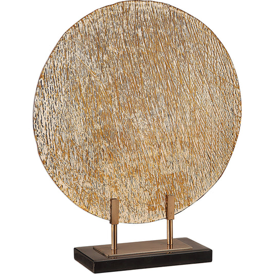Layan Art Glass Charger by Uttermost in multi. Made from glass, marble, steel in a eclectic & global style.