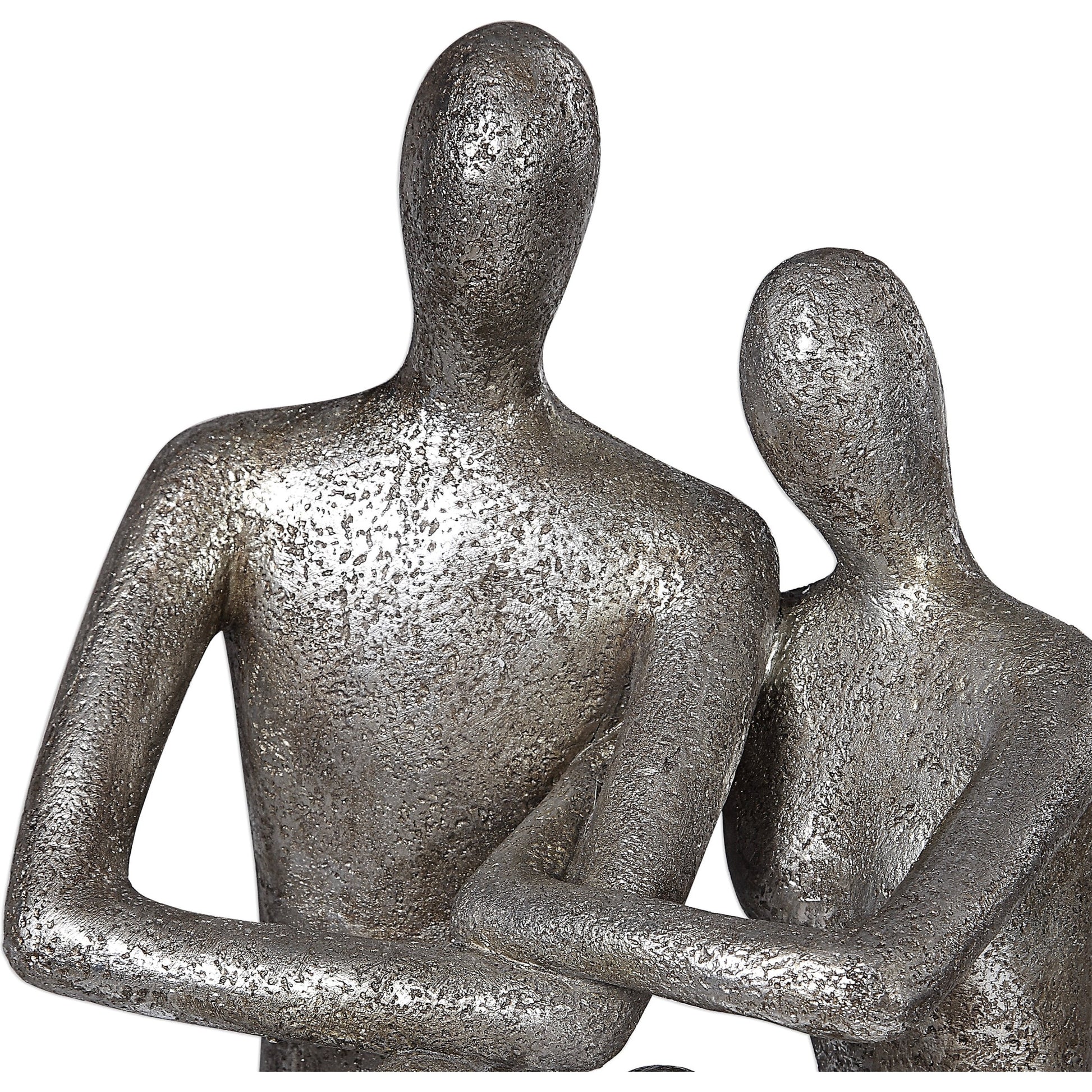 Courtship Figurine by Uttermost in nickel. Made from resin in a modern style.