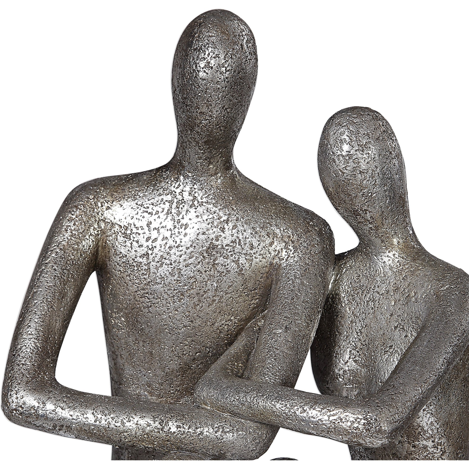 Courtship Figurine by Uttermost in nickel. Made from resin in a modern style.
