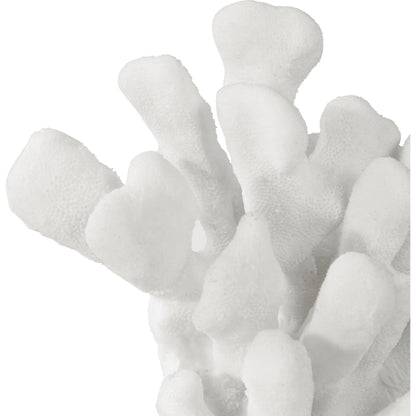 Charbel Bookends by Uttermost in white. Made from resin, k9cystal in a coastal style.