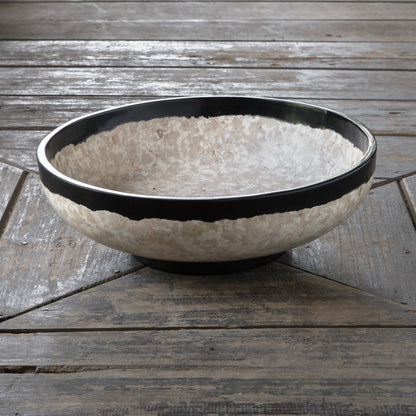 Rastia Terrazzo Bowl by Uttermost. Made from coral, resin in a eclectic & global style.
