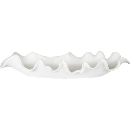Ruffled Feathers Bowl by Uttermost. Made from earthenware in a modern style.