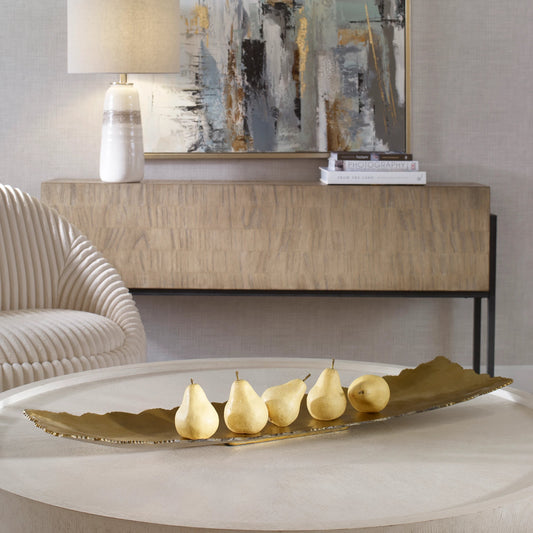 Camilla Tray by Uttermost. Made from cast aluminum in a modern style.