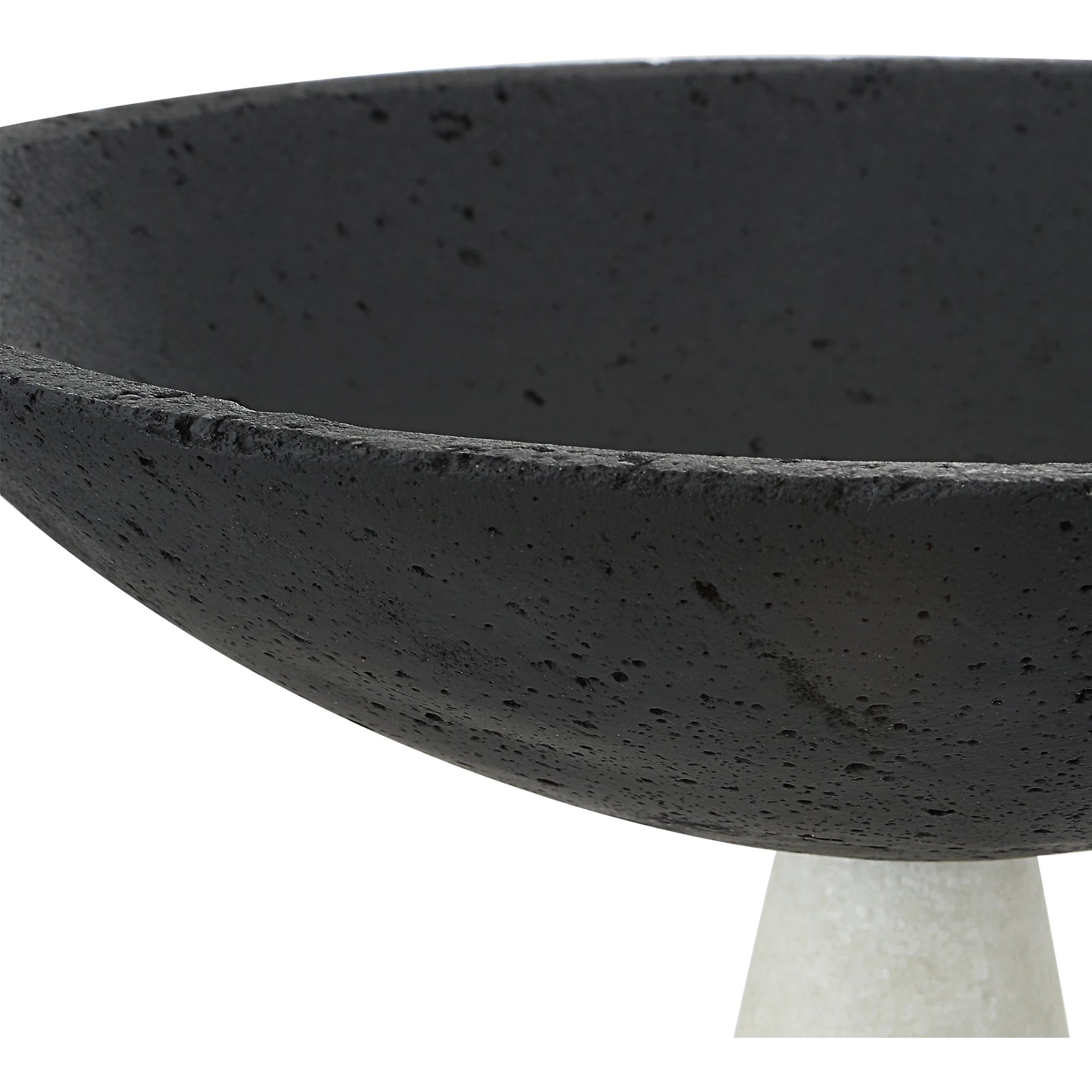 Antithesis Bowls by Uttermost in black, white. Made from rice stone in a modern style.