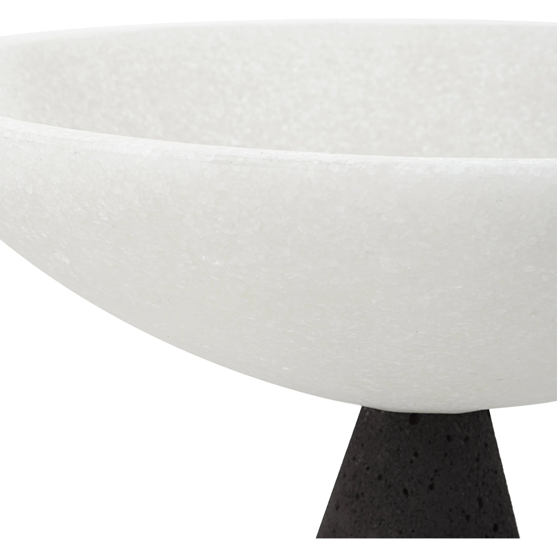 Antithesis Bowls by Uttermost in black, white. Made from rice stone in a modern style.