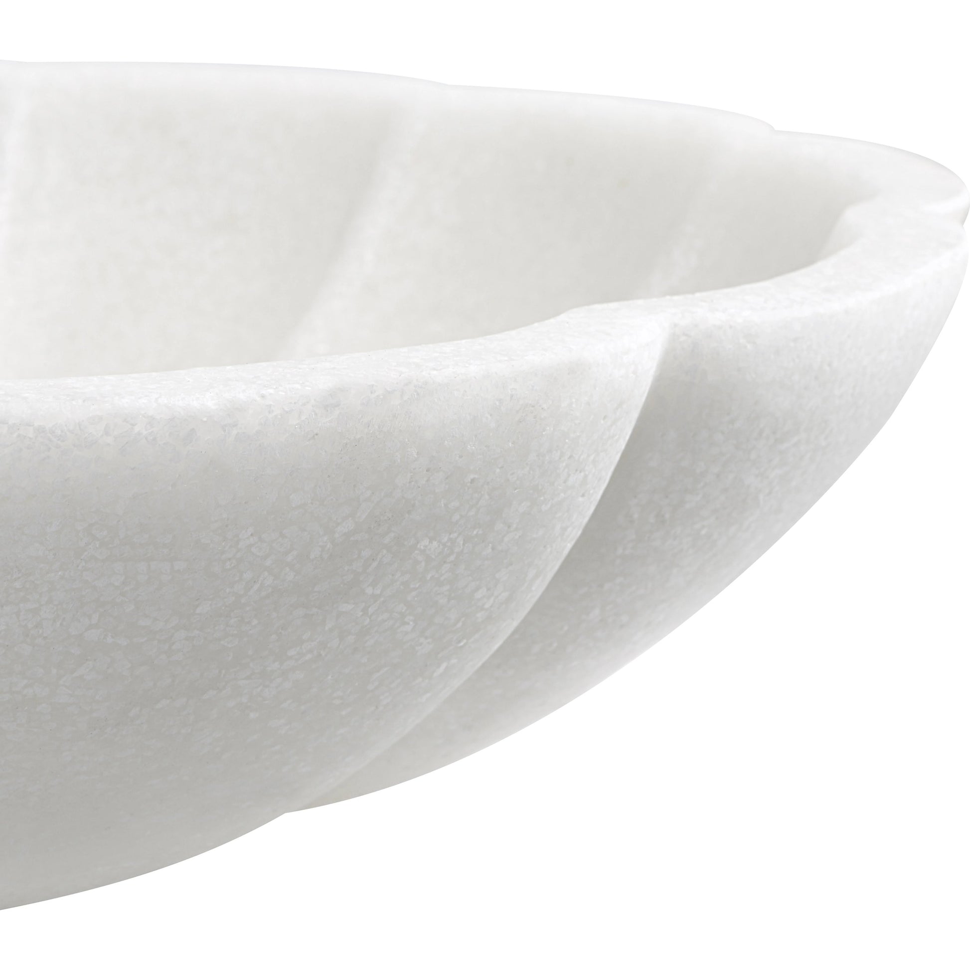 Petal Bowl by Uttermost in ivory. Made from ricestone in a coastal style.