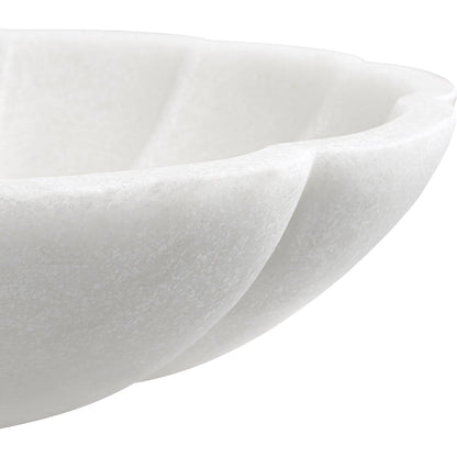Petal Bowl by Uttermost in ivory. Made from ricestone in a coastal style.