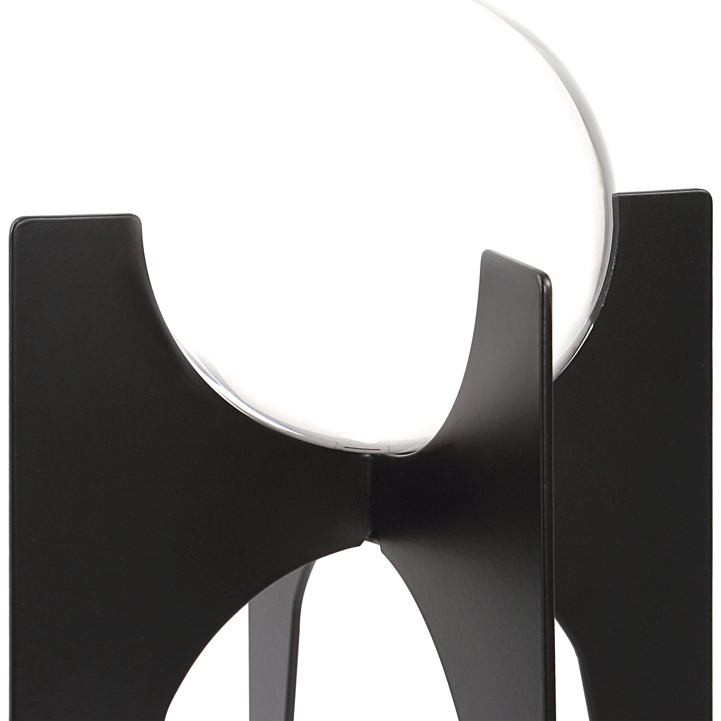 002 SI-1981250 | Closeup | Ellianna Spheres by Uttermost in black. Made from crystal, iron in a modern style.