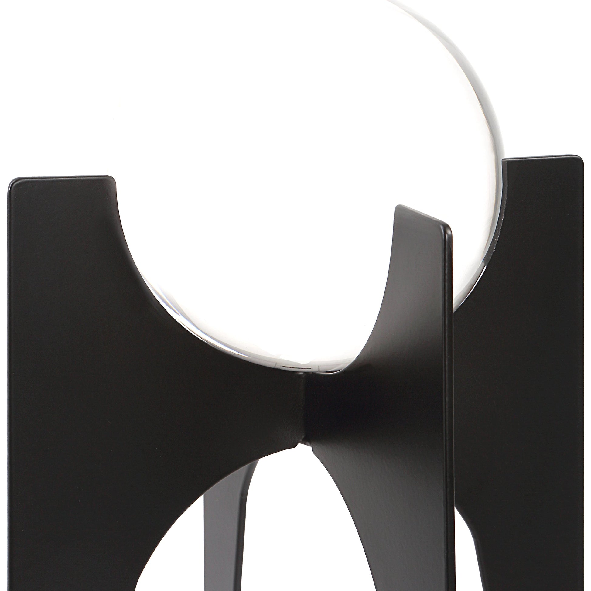 Ellianna Spheres by Uttermost in black. Made from crystal, iron in a modern style.