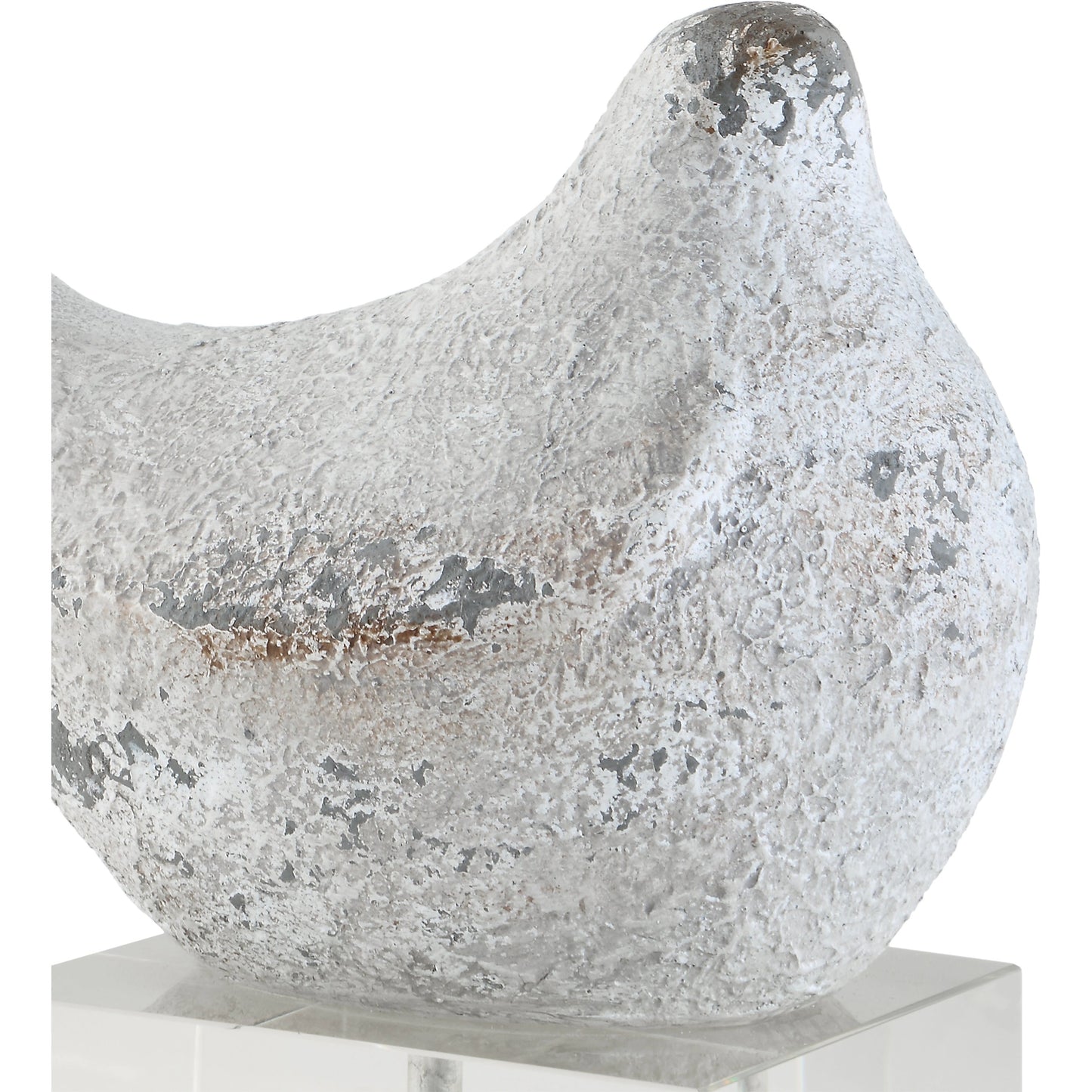 002 SI-1981253 | Closeup | Better Together Bird Sculptures by Uttermost in silver. Made from polyresin, crystal in a modern style.