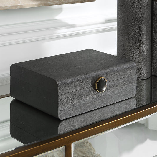 Lalique Shagreen Box by Uttermost. Made from unique in a modern style.