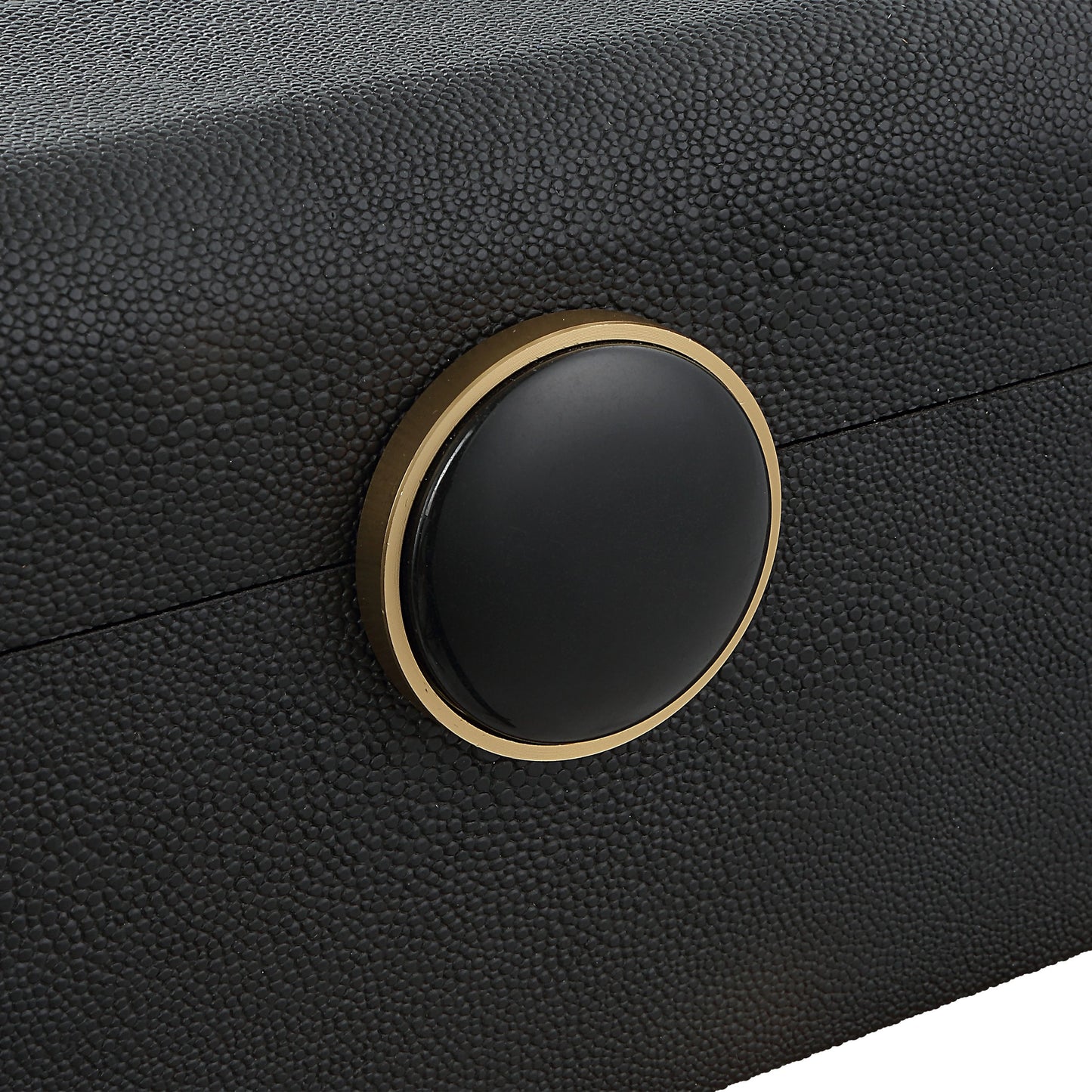 007 SI-1981254 | Closeup | Lalique Shagreen Box by Uttermost. Made from unique in a modern style.