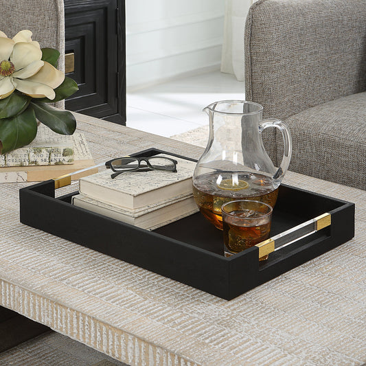 Wessex Shagreen Tray by Uttermost. Made from unique in a modern style.