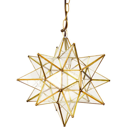 Star Chandelier by Worlds Away in brass. Made from unique in a modern style.