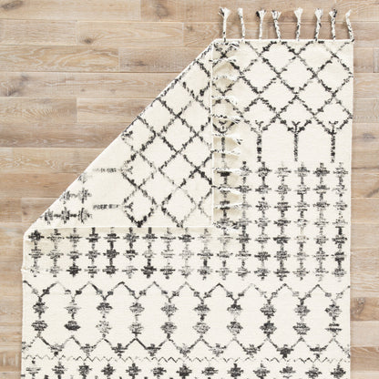 Adair Wool & Silk ADA02 Rug by Jaipur Living in ivory. Made from 70% wool, 30% sari silk in a unique style.