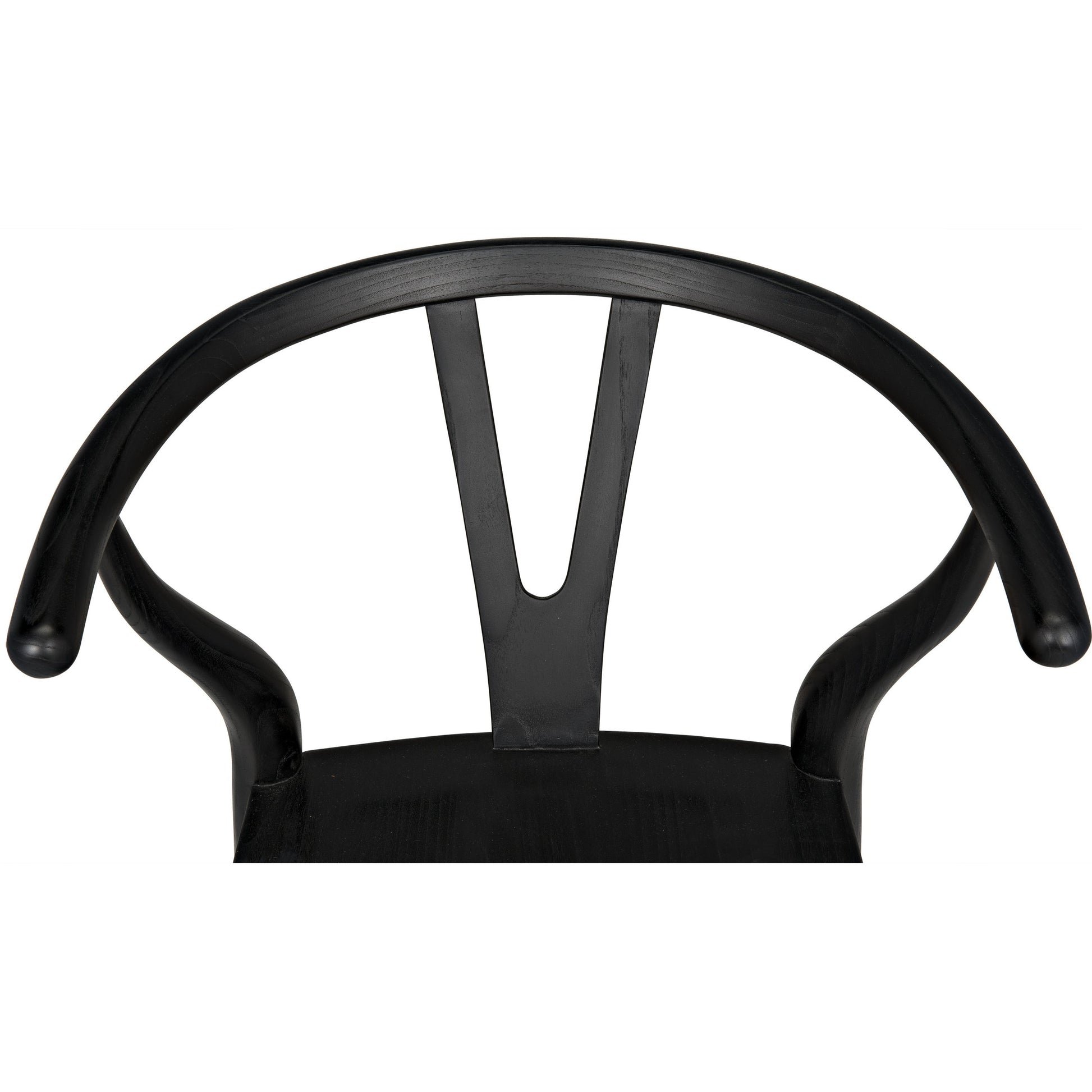 Zola Counter Stool by Noir in charcoal black. Made from sungkai in a modern style.