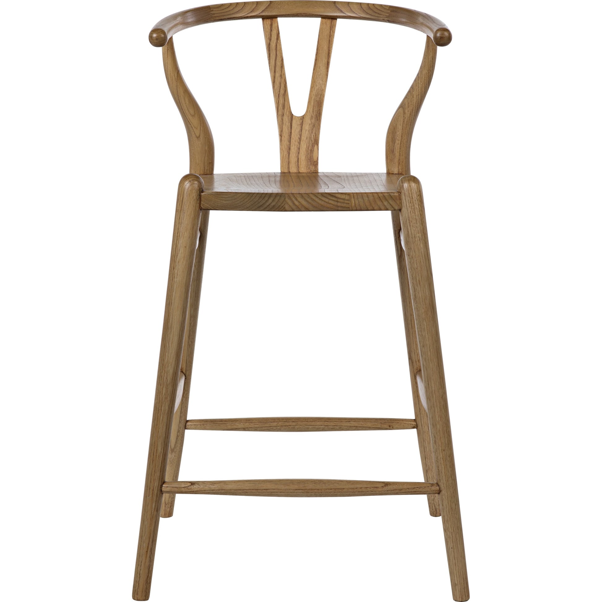 Zola Counter Stool by Noir in charcoal black. Made from sungkai in a modern style.