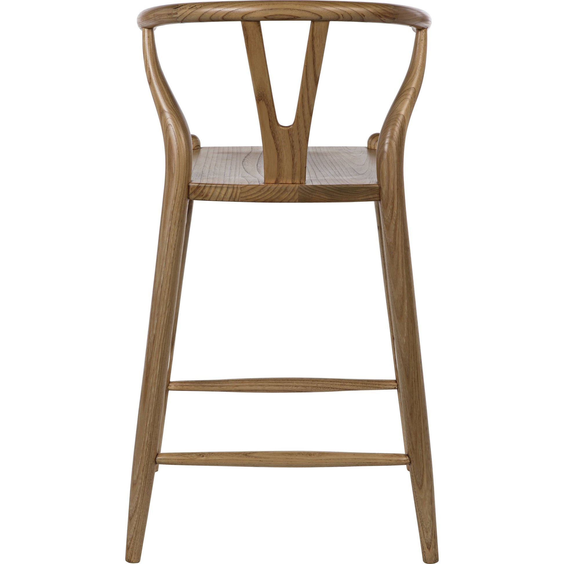 Zola Counter Stool by Noir in charcoal black. Made from sungkai in a modern style.