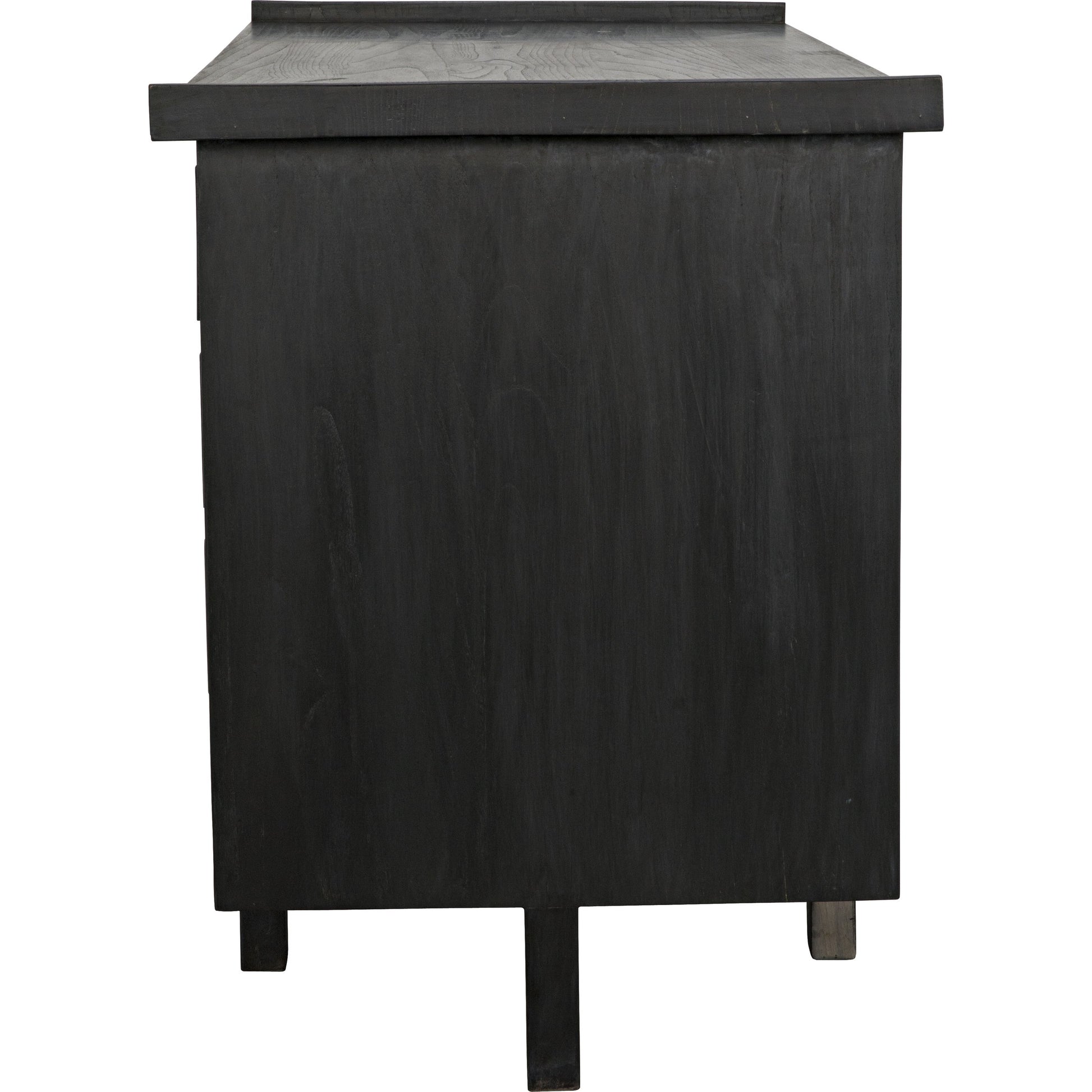 Kennedy Desk by Noir in charcoal black. Made from sungkai in a modern style.