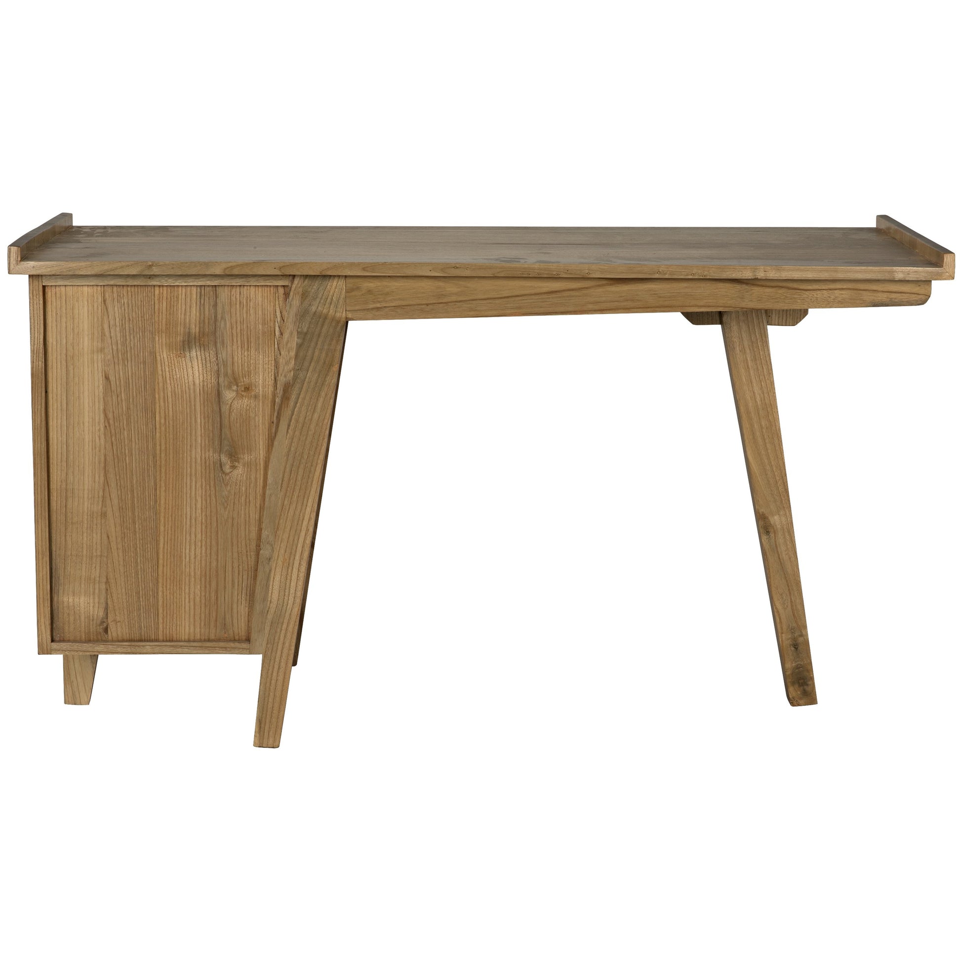 Kennedy Desk by Noir in charcoal black. Made from sungkai in a modern style.