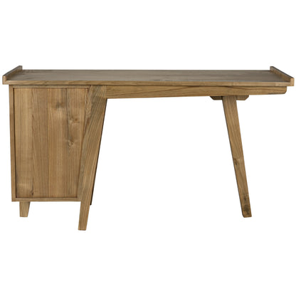 Kennedy Desk by Noir in charcoal black. Made from sungkai in a modern style.