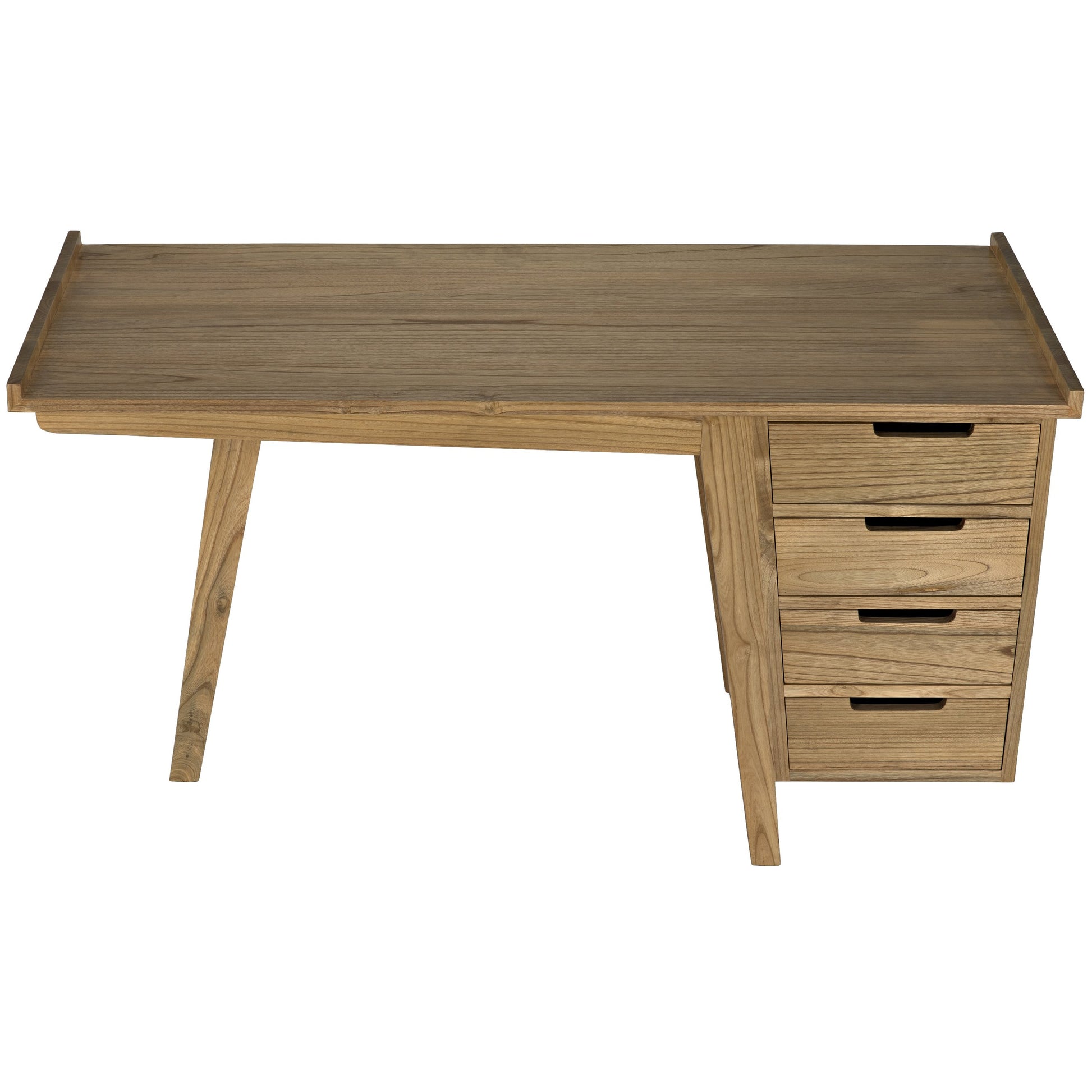 Kennedy Desk by Noir in charcoal black. Made from sungkai in a modern style.