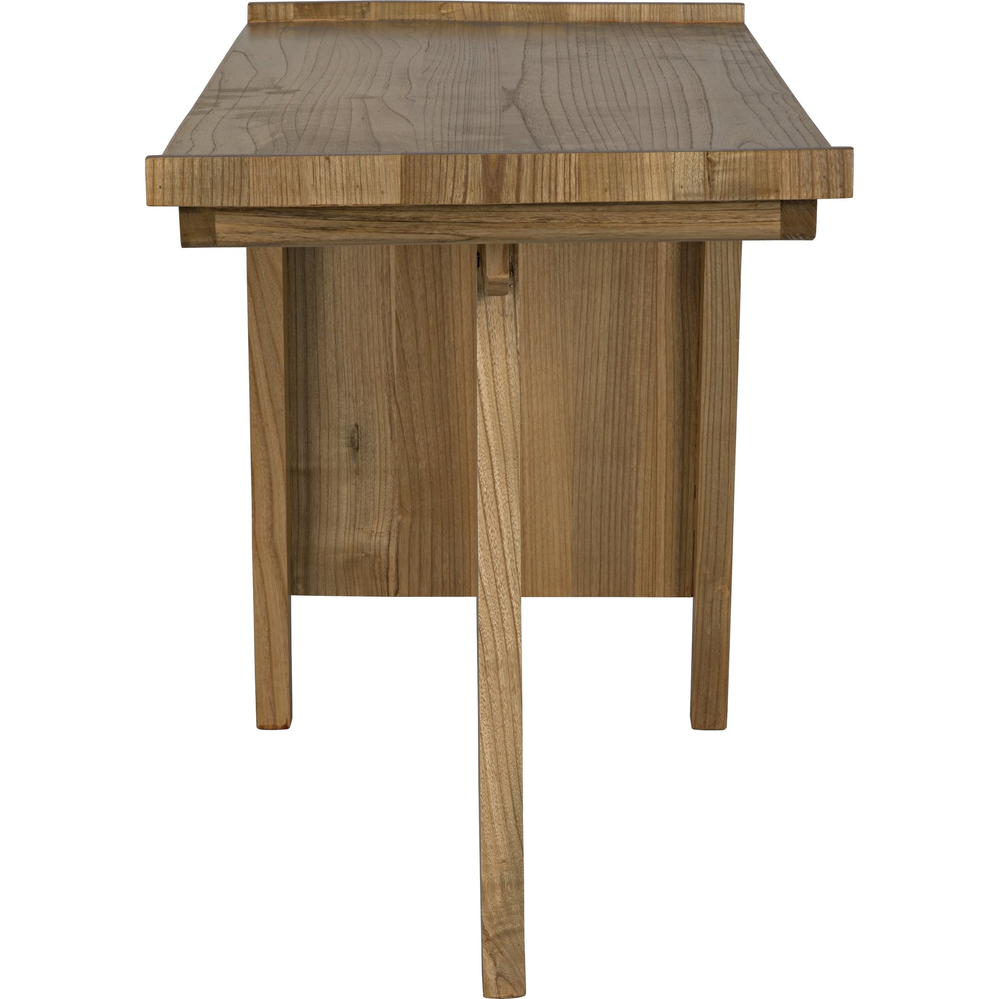 Kennedy Desk by Noir in charcoal black. Made from sungkai in a modern style.