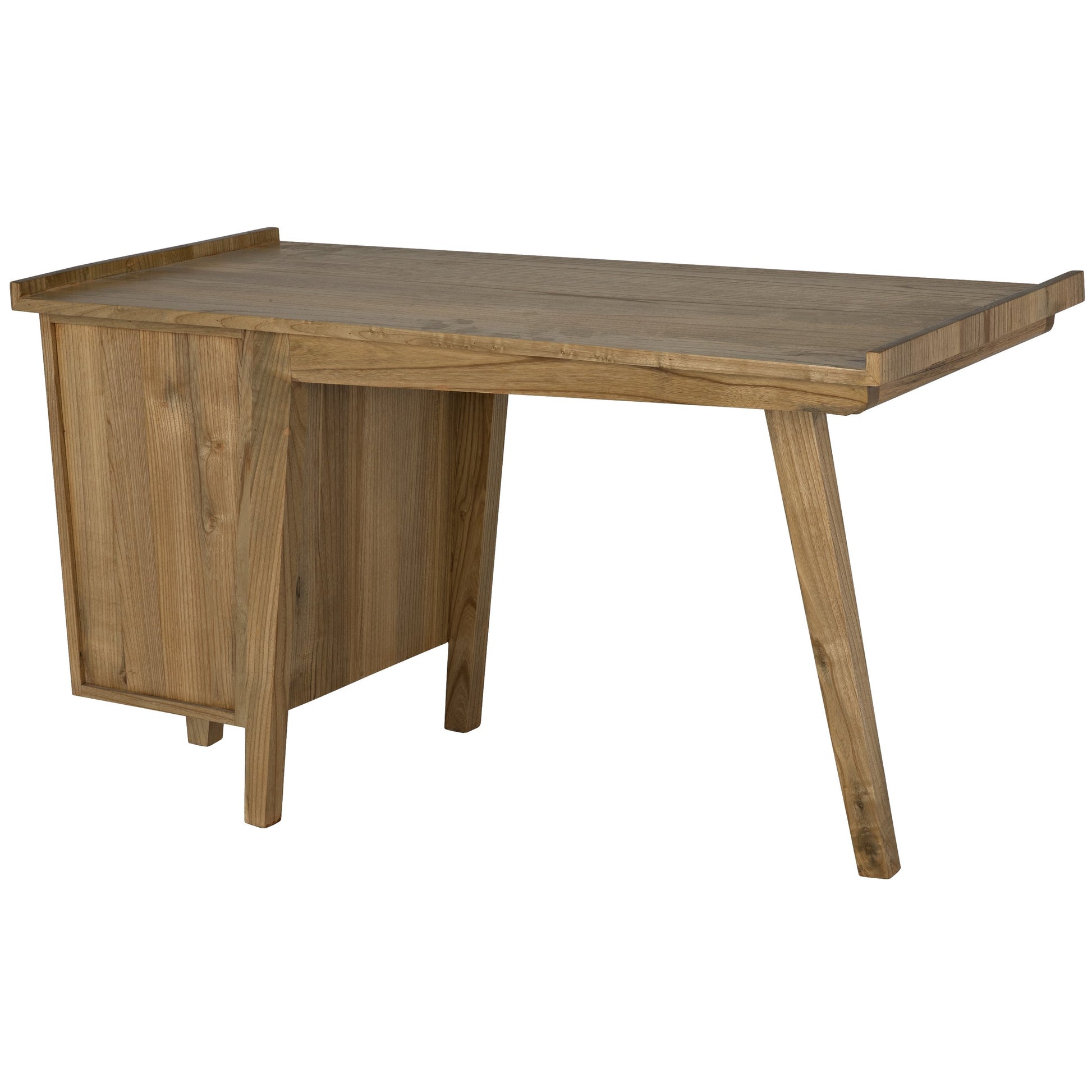 Kennedy Desk by Noir in charcoal black. Made from sungkai in a modern style.