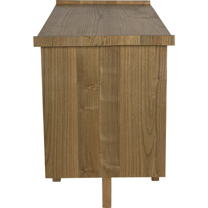 Kennedy Desk by Noir in charcoal black. Made from sungkai in a modern style.