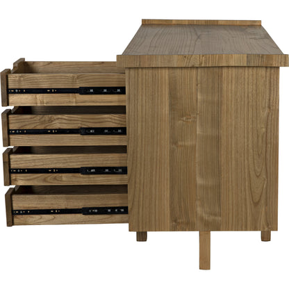 Kennedy Desk by Noir in charcoal black. Made from sungkai in a modern style.