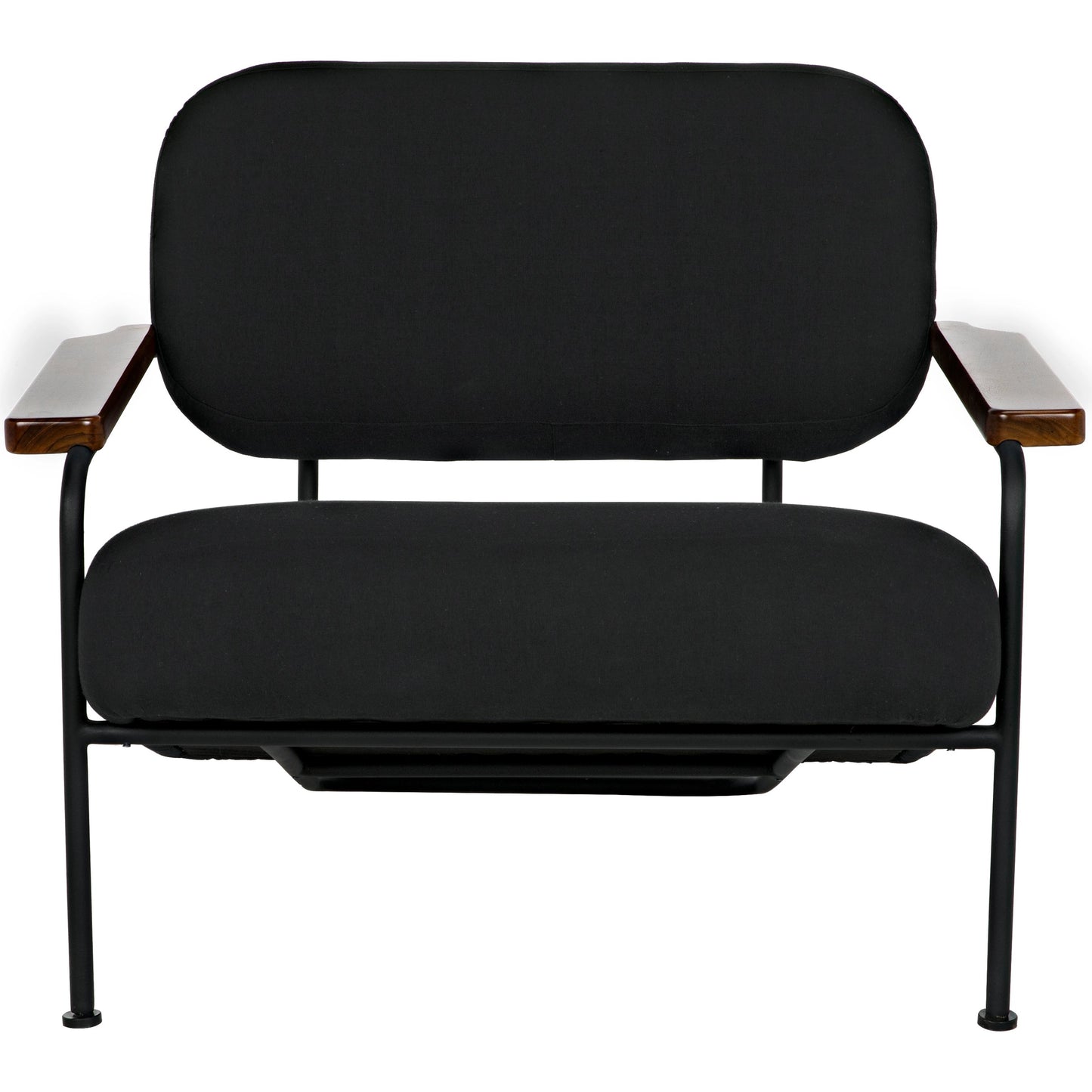 004 SI-1957061 | Additional Silo | Zeus Chair by Noir in black, teak. Made from industrial steel and teak in a modern style.