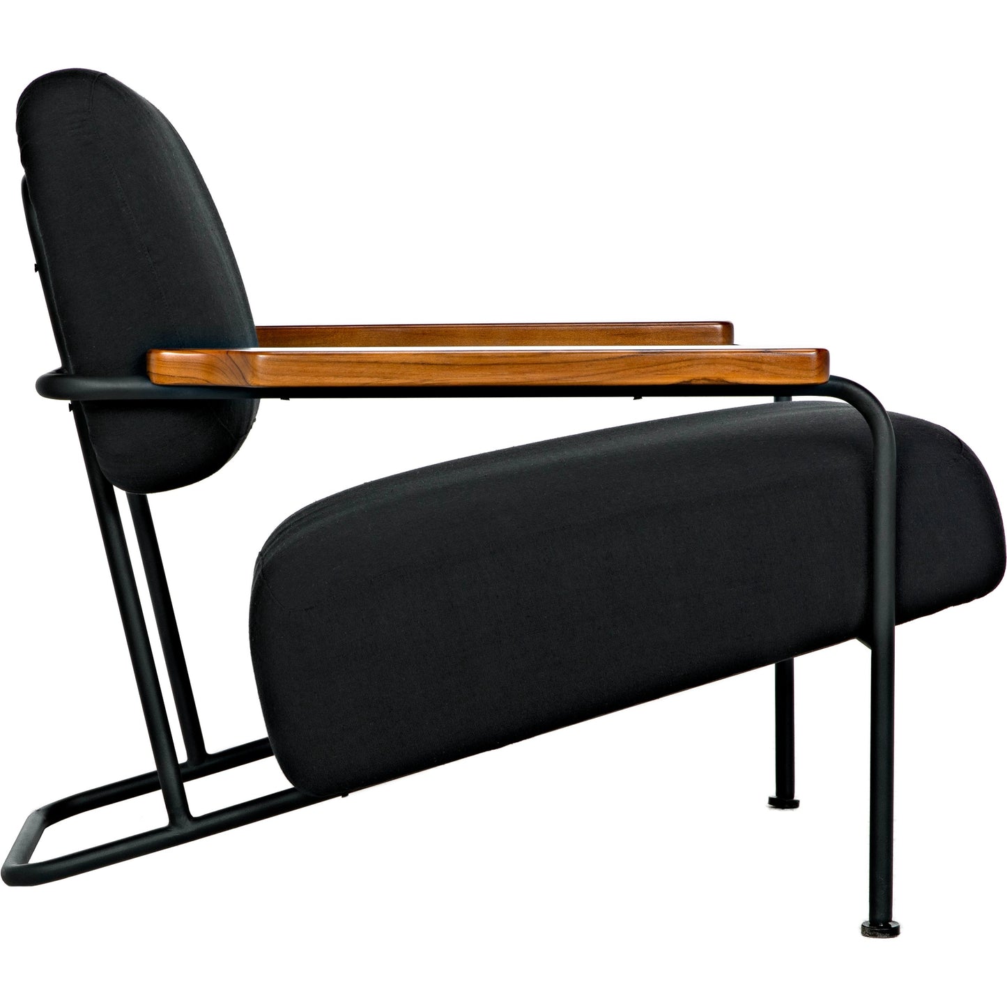 006 SI-1957061 | Additional Silo | Zeus Chair by Noir in black, teak. Made from industrial steel and teak in a modern style.