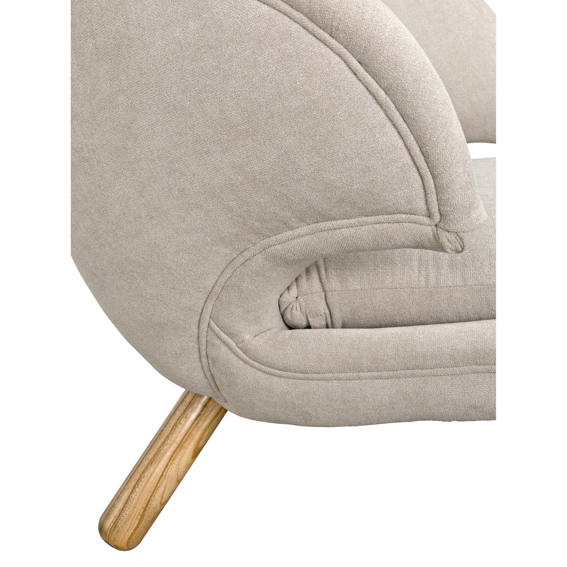 Valerie Chair by Noir. Made from sungkai and fabric in a modern style.