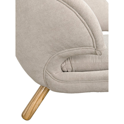 Valerie Chair by Noir. Made from sungkai and fabric in a modern style.