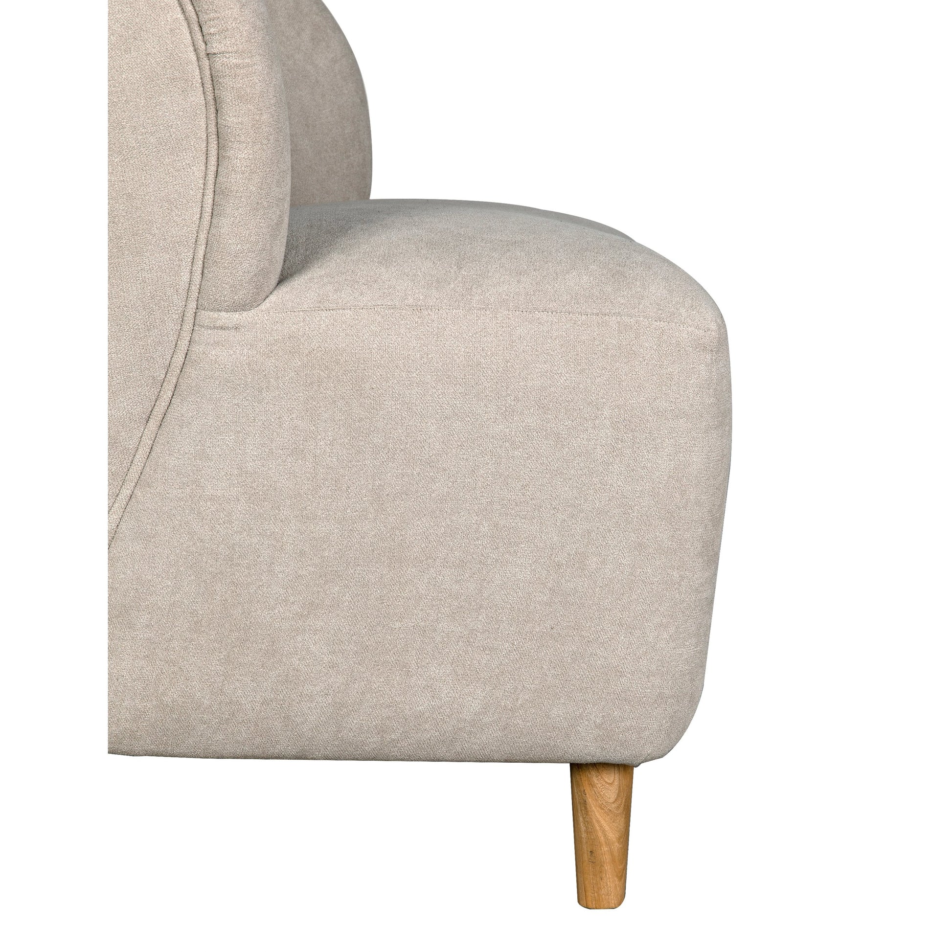 Laffont Chair by Noir. Made from sungkai and fabric in a modern style.