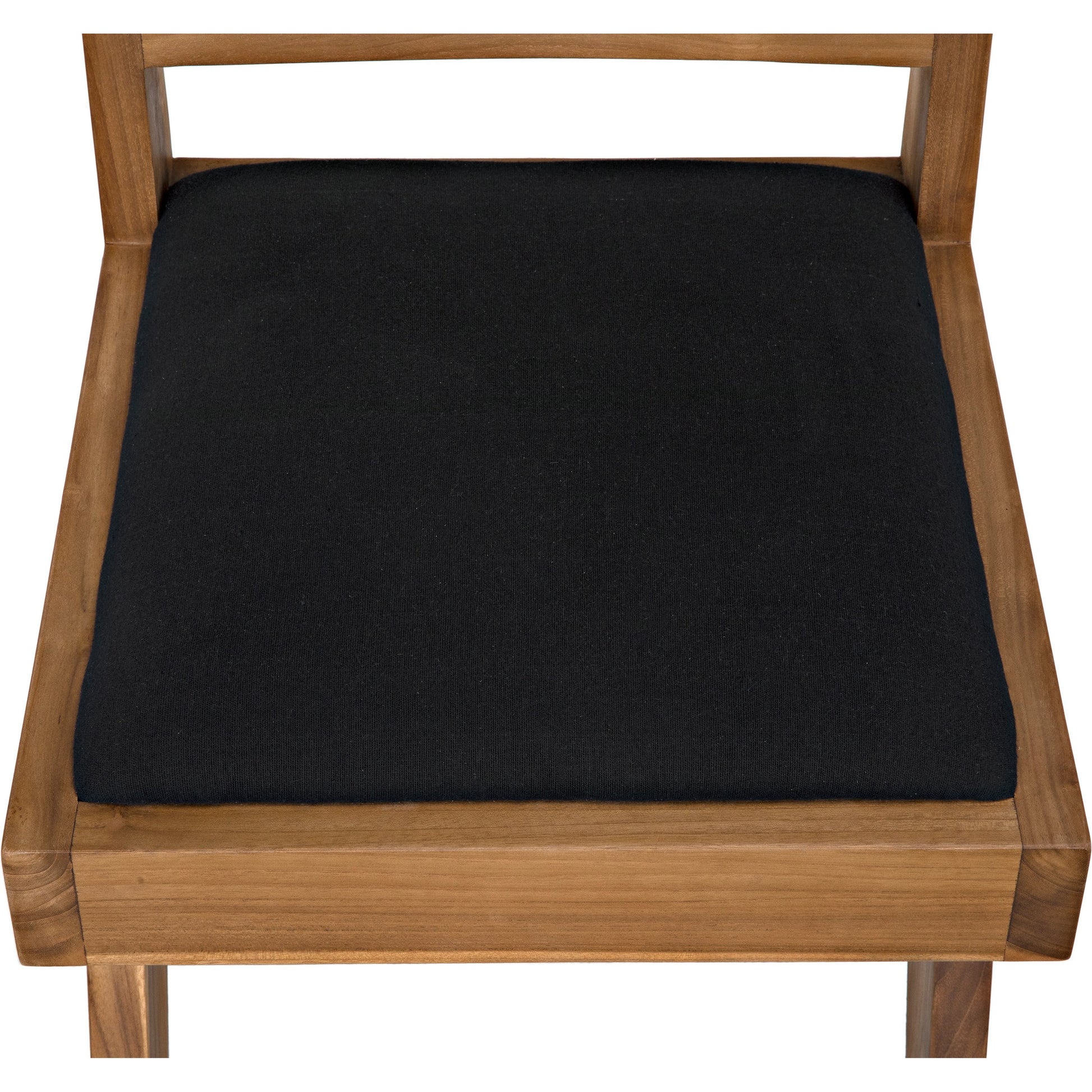 Contucius Chair by Noir in clear coat flat teak. Made from teak and canning in a cottage & farmhouse style.