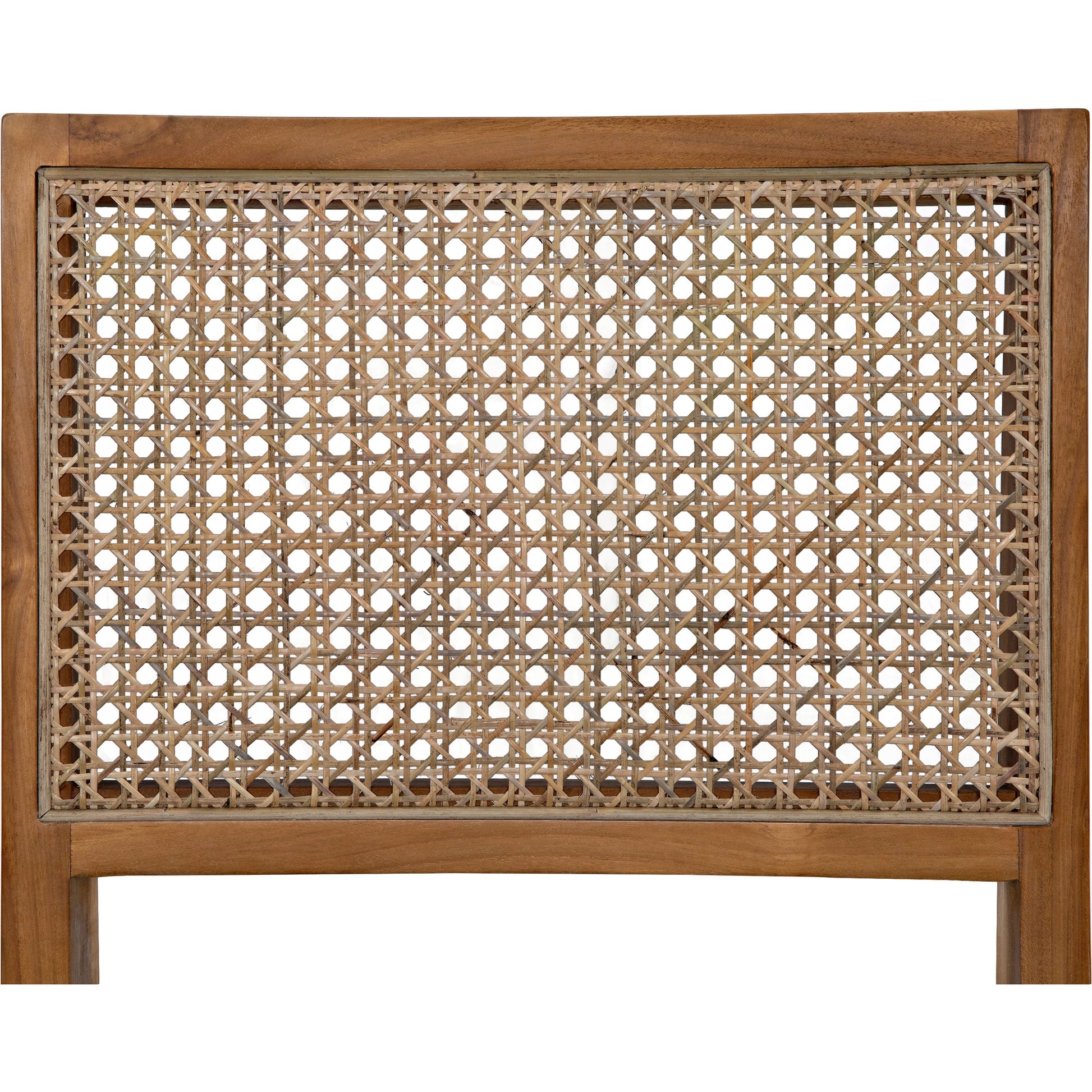 Contucius Chair by Noir in clear coat flat teak. Made from teak and canning in a cottage & farmhouse style.