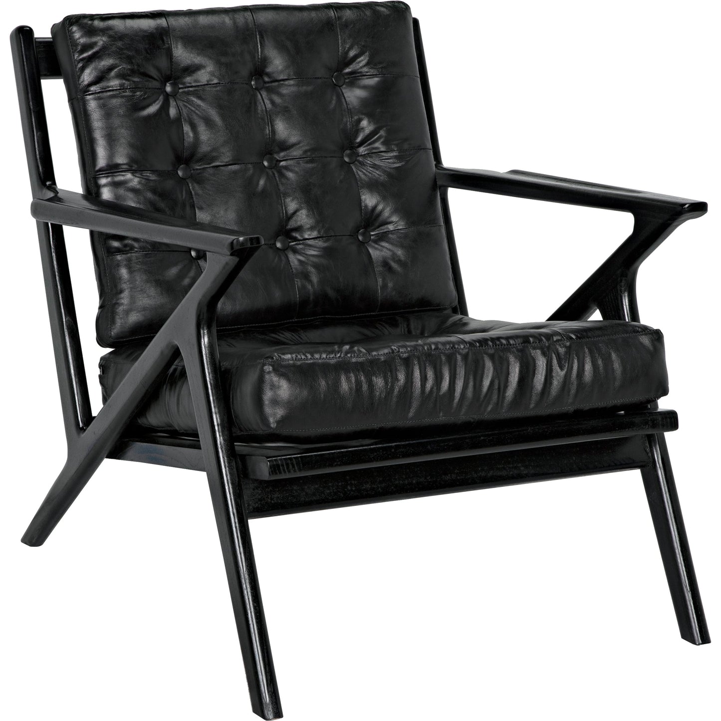 001 SI-1956928 | Primary Silo | Lauda Chair by Noir in charcoal black. Made from sungkai in a traditional style.