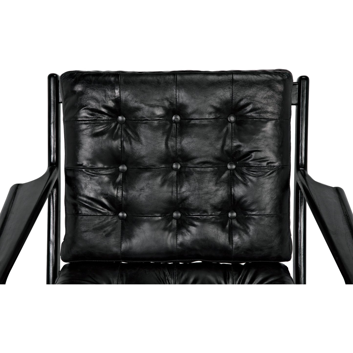 005 SI-1956928 | Closeup | Lauda Chair by Noir in charcoal black. Made from sungkai in a traditional style.