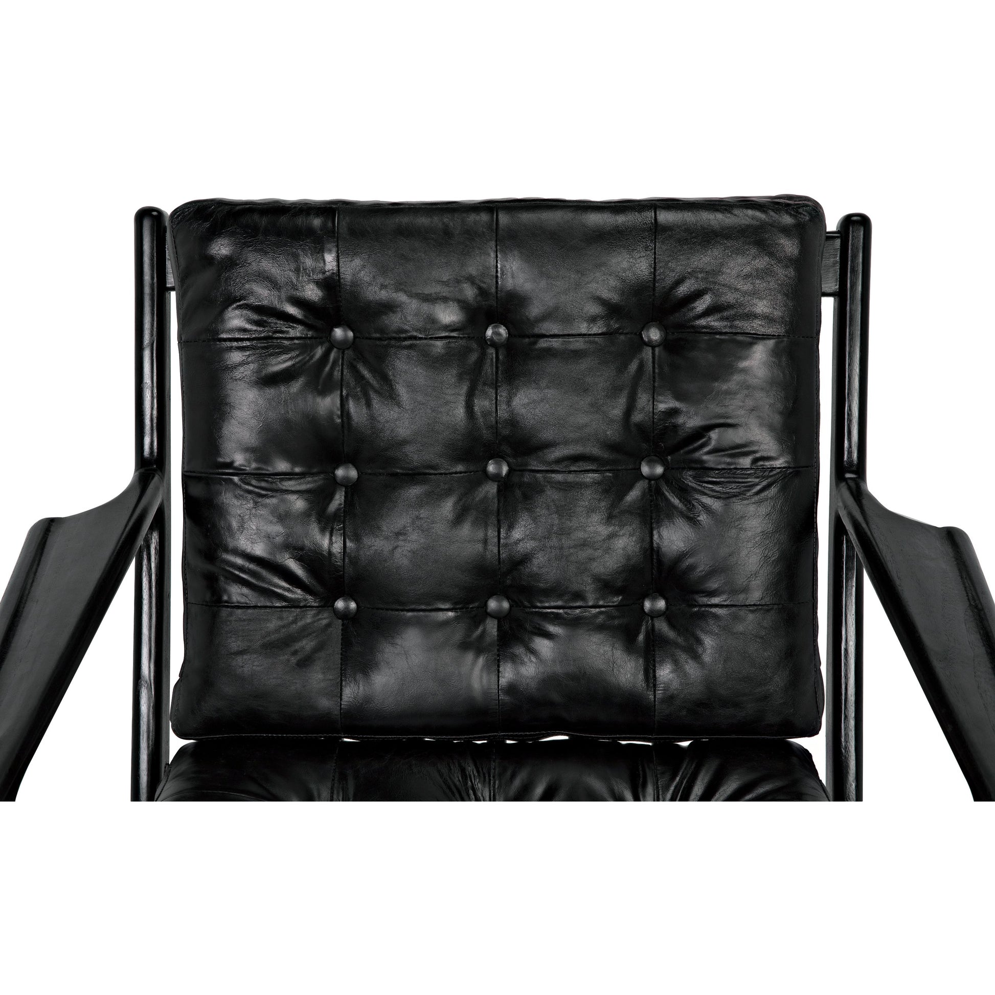 Lauda Chair by Noir in charcoal black. Made from sungkai in a unique style.