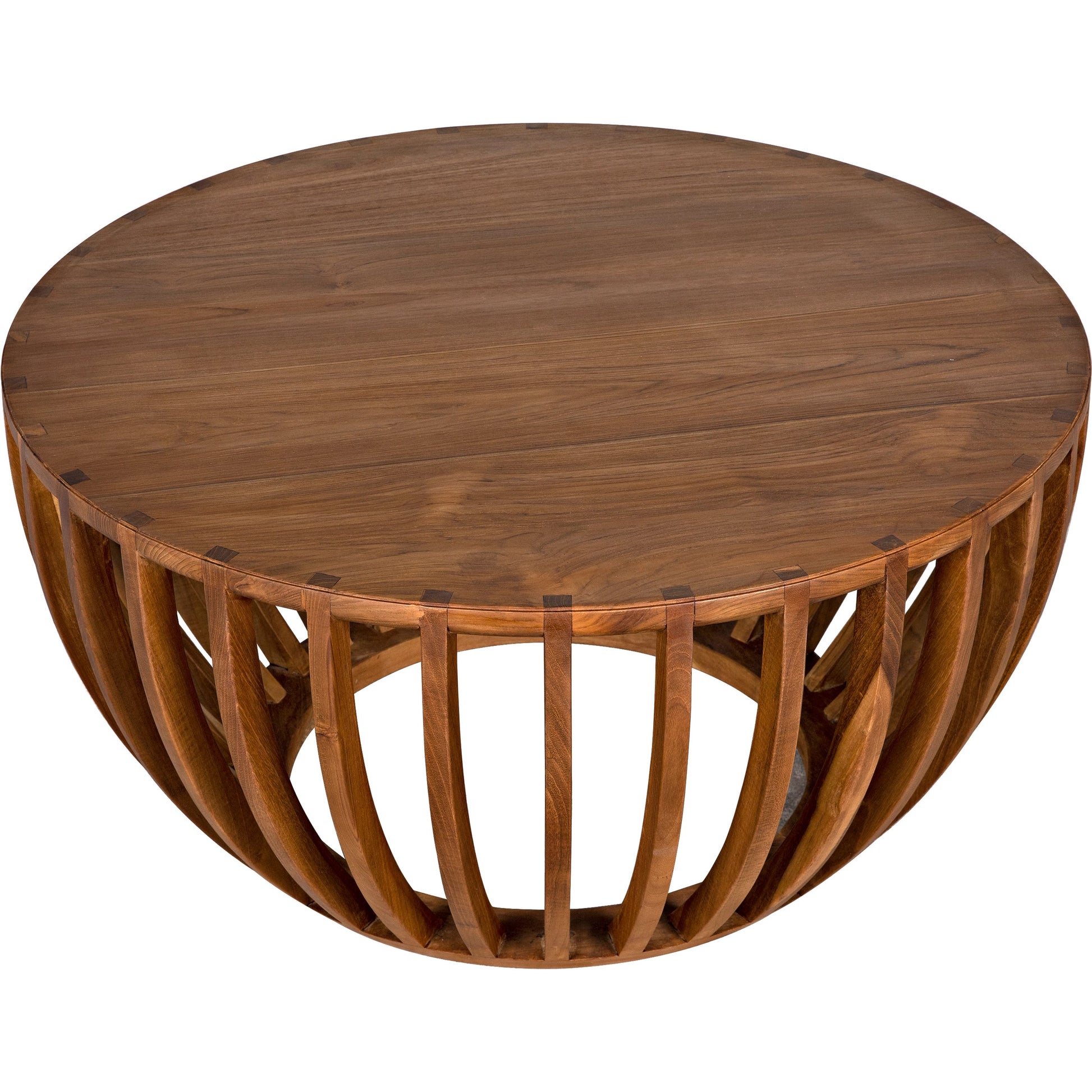 Francis Coffee Table by Noir in clear coat flat teak. Made from teak in a cottage & farmhouse style.