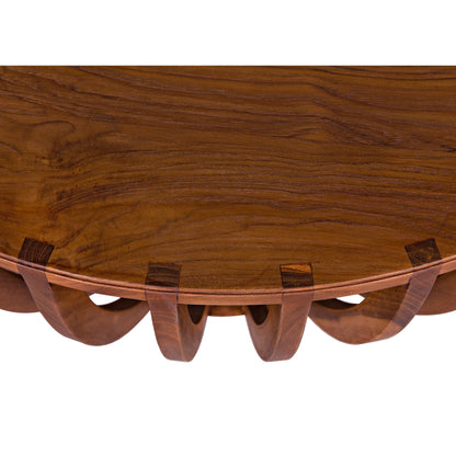 Francis Coffee Table by Noir in clear coat flat teak. Made from teak in a cottage & farmhouse style.