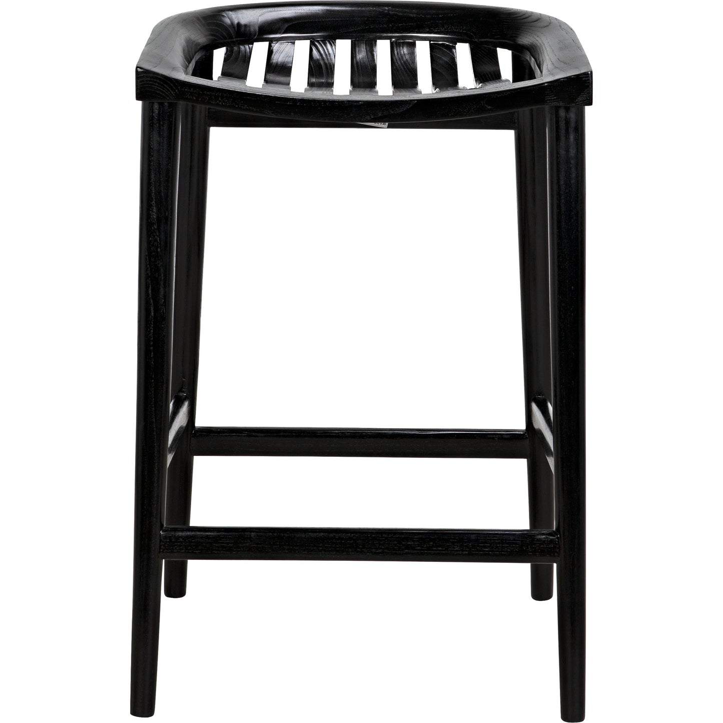 003 SI-1957001 | Additional Silo | Ronald Counter Stool by Noir in charcoal black. Made from sungkai in a cottage & farmhouse style.