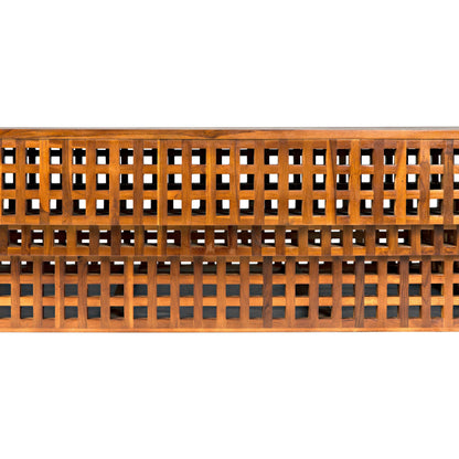 Flynn Coffee Table by Noir in natural teak. Made from teak, flat clear coat in a cottage & farmhouse style.